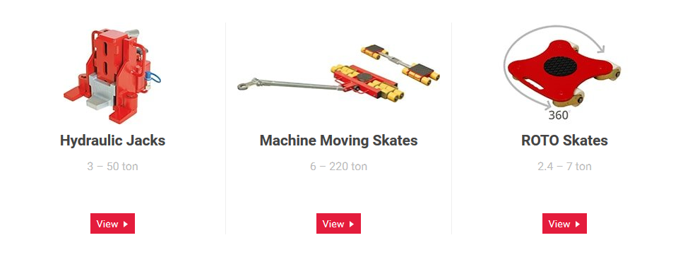Machine Moving Skates Suppliers