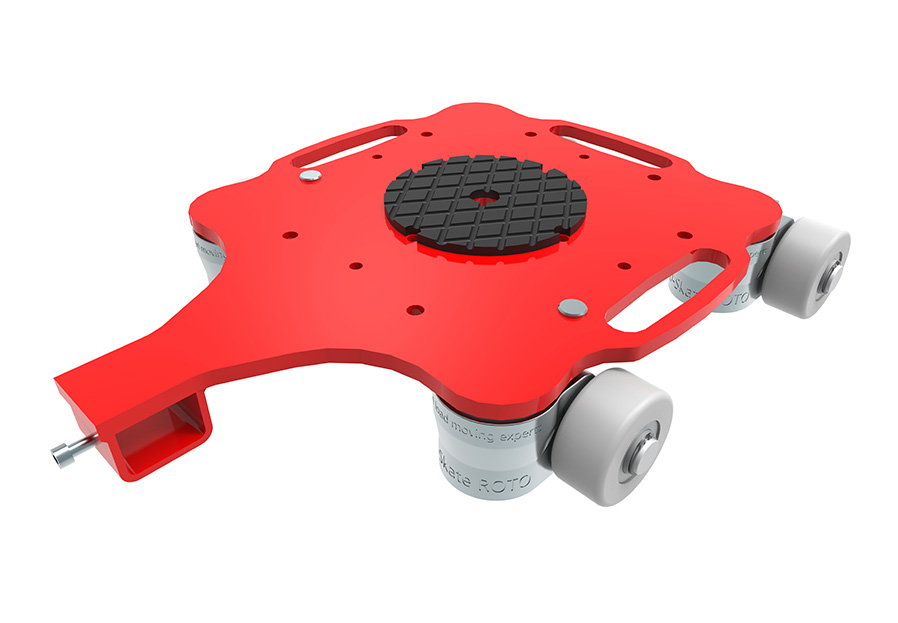 thumbnail image 2 of 6 Ton Machinery Skate Dolly Set With Handles – 4 Dollies + 2 Handles, 360° Rotation, 13228 Lbs Capacity, Carbon Steel 2 of 6